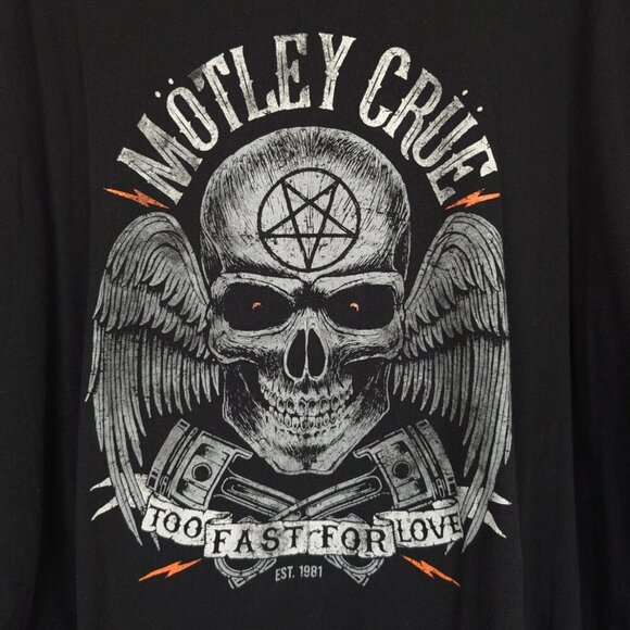 (2/$20) Motley Crue Too Fast For Love Graphic Tee - Picture 3 of 4